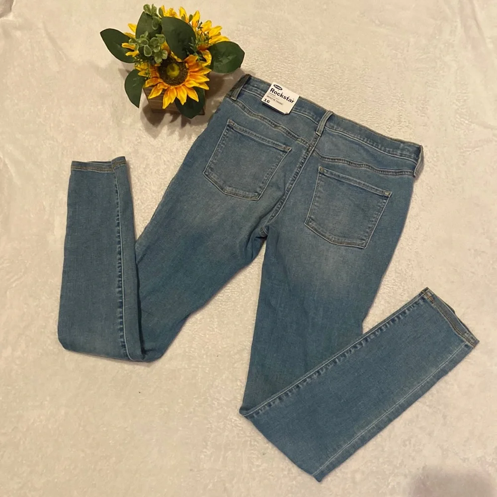 OLD NAVY Girls Size 16 Rock Star Super Skinny Jeggings